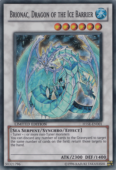 Brionac, Dragon of the Ice Barrier [H5SE-EN001] Super Rare | Jomio and Rueliete's Cards and Comics