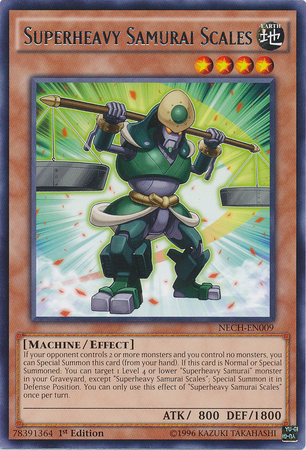 Superheavy Samurai Scales [NECH-EN009] Rare | Jomio and Rueliete's Cards and Comics