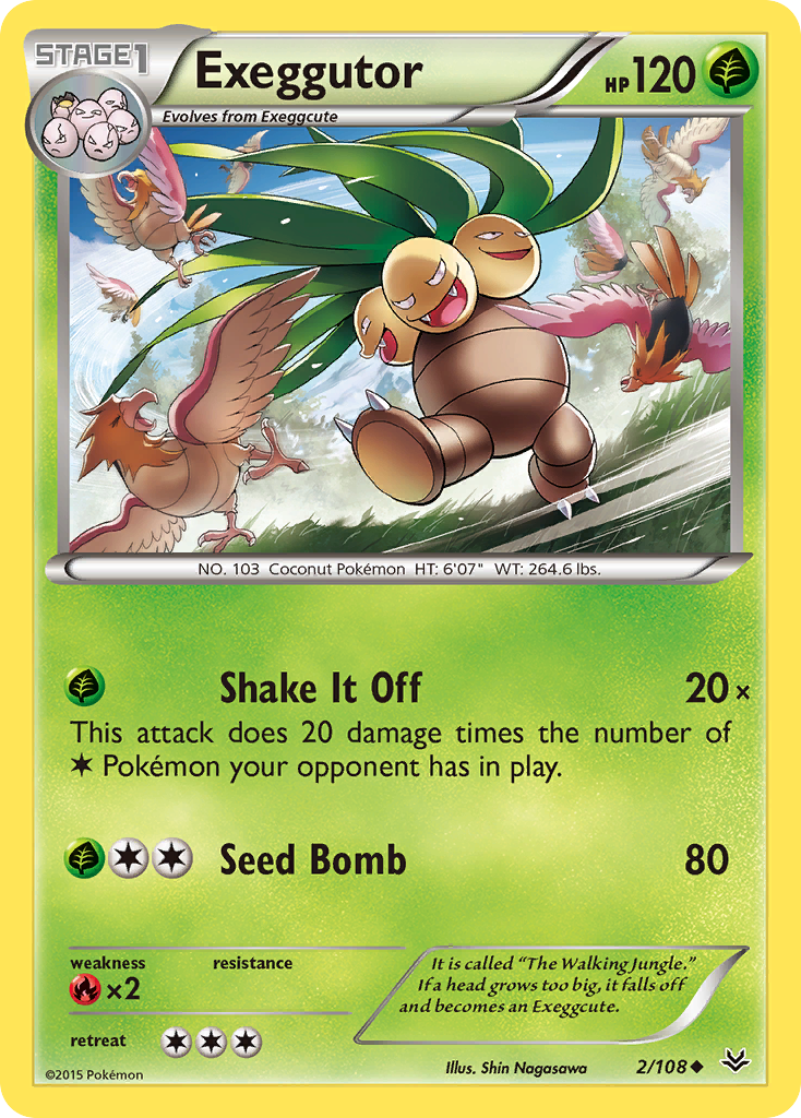 Exeggutor (2/108) [XY: Roaring Skies] | Jomio and Rueliete's Cards and Comics