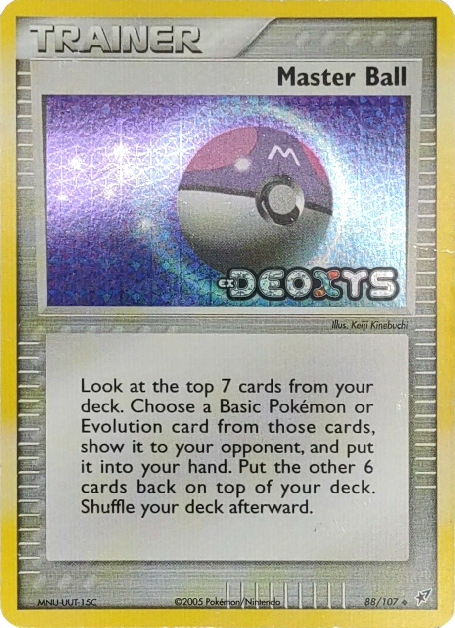 Master Ball (88/107) (Stamped) [EX: Deoxys] | Jomio and Rueliete's Cards and Comics