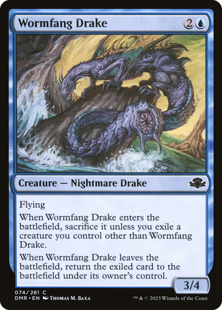 Wormfang Drake [Dominaria Remastered] | Jomio and Rueliete's Cards and Comics