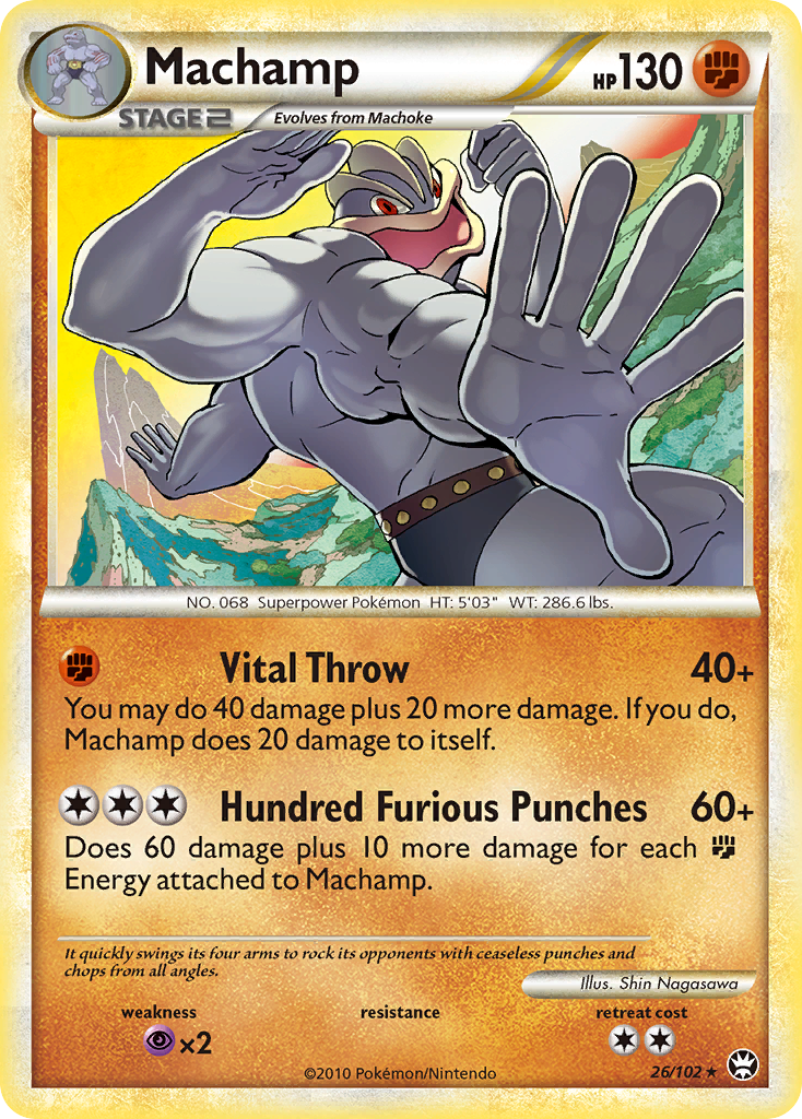 Machamp (26/102) [HeartGold & SoulSilver: Triumphant] | Jomio and Rueliete's Cards and Comics