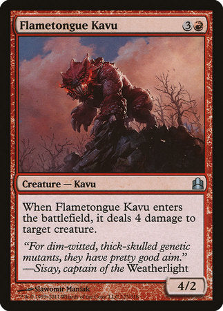 Flametongue Kavu [Commander 2011] | Jomio and Rueliete's Cards and Comics