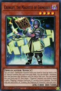 Crowley, the Magistus of Grimoires [GEIM-EN001] Super Rare | Jomio and Rueliete's Cards and Comics