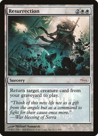 Resurrection [Friday Night Magic 2008] | Jomio and Rueliete's Cards and Comics
