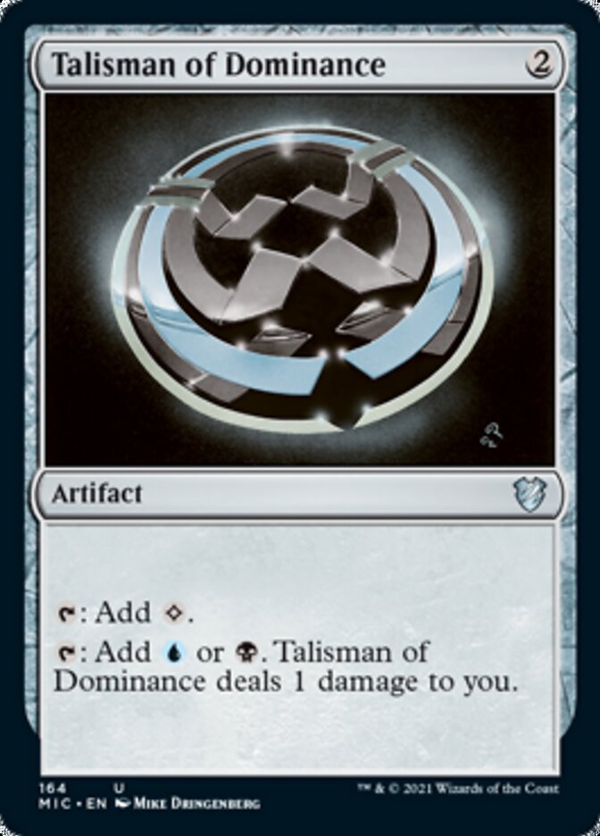 Talisman of Dominance [Innistrad: Midnight Hunt Commander] | Jomio and Rueliete's Cards and Comics