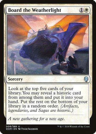 Board the Weatherlight [Dominaria] | Jomio and Rueliete's Cards and Comics