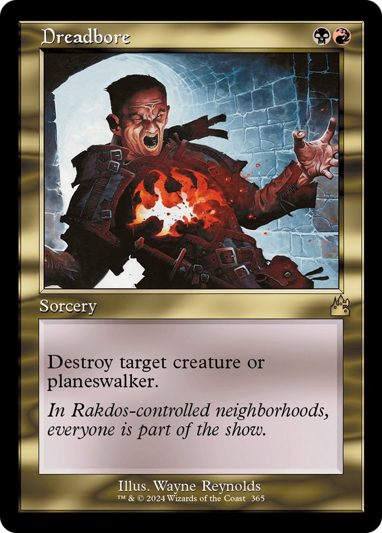 Dreadbore (Retro Frame) [Ravnica Remastered] | Jomio and Rueliete's Cards and Comics