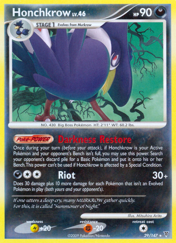 Honchkrow (29/147) [Platinum: Supreme Victors] | Jomio and Rueliete's Cards and Comics