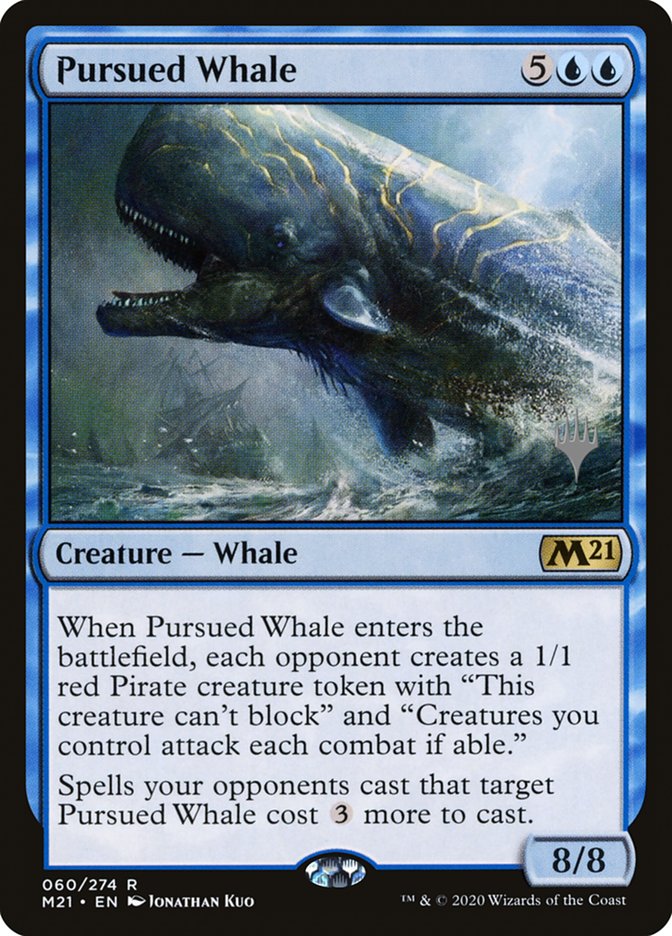 Pursued Whale (Promo Pack) [Core Set 2021 Promos] | Jomio and Rueliete's Cards and Comics