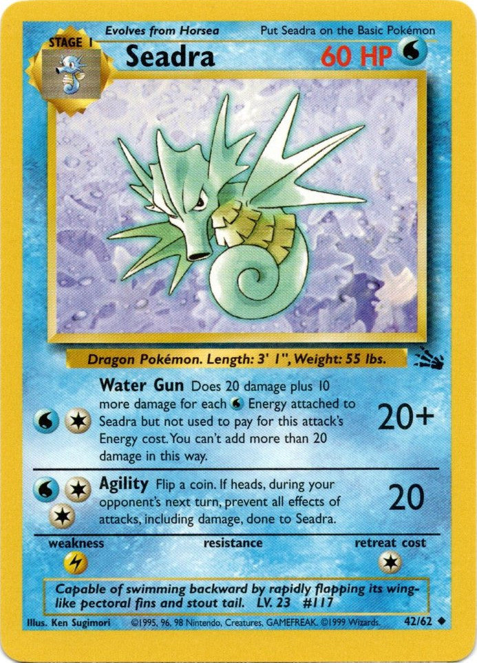 Seadra (42/62) [Fossil Unlimited] | Jomio and Rueliete's Cards and Comics