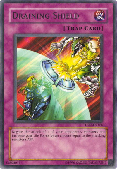 Draining Shield [DR2-EN166] Rare | Jomio and Rueliete's Cards and Comics