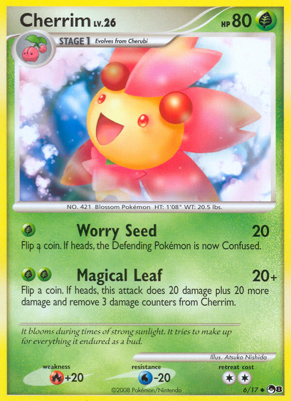 Cherrim (6/17) [POP Series 8] | Jomio and Rueliete's Cards and Comics