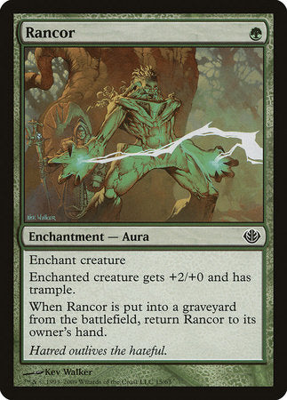 Rancor [Duel Decks: Garruk vs. Liliana] | Jomio and Rueliete's Cards and Comics