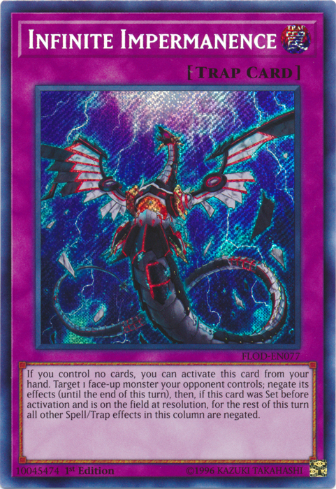 Infinite Impermanence [FLOD-EN077] Secret Rare | Jomio and Rueliete's Cards and Comics