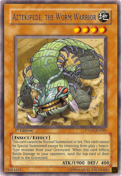 Aztekipede, the Worm Warrior [PTDN-EN089] Rare | Jomio and Rueliete's Cards and Comics