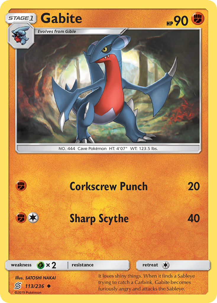 Gabite (113/236) [Sun & Moon: Unified Minds] | Jomio and Rueliete's Cards and Comics
