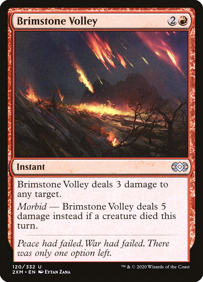 Brimstone Volley [Double Masters] | Jomio and Rueliete's Cards and Comics