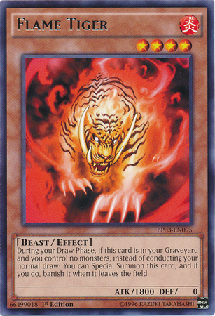 Flame Tiger [BP03-EN095] Rare | Jomio and Rueliete's Cards and Comics