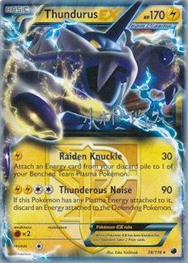 Thundurus EX (38/116) (Plasma Power - Haruto Kobayashi) [World Championships 2014] | Jomio and Rueliete's Cards and Comics