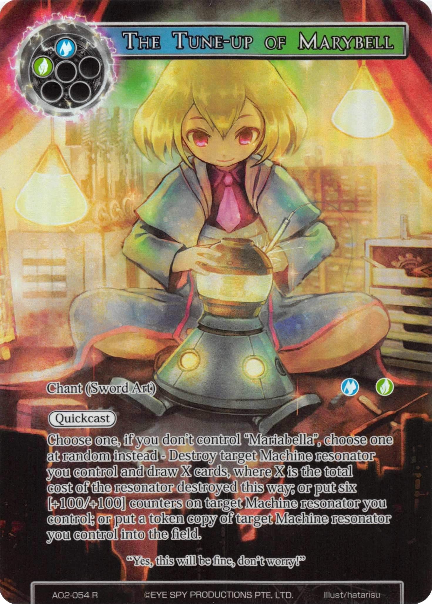 The Tune-up of Marybell (Full Art) (AO2-054) [Alice Origin II] | Jomio and Rueliete's Cards and Comics