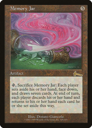 Memory Jar [Urza's Legacy] | Jomio and Rueliete's Cards and Comics