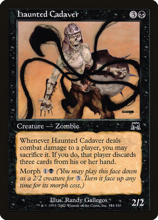 Haunted Cadaver [Onslaught] | Jomio and Rueliete's Cards and Comics