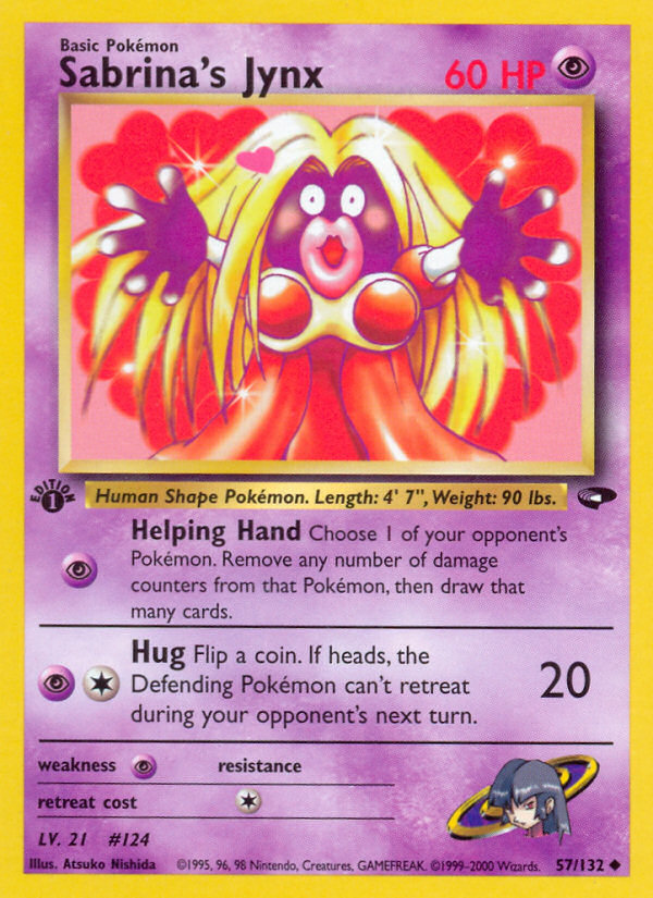 Sabrina's Jynx (57/132) [Gym Challenge 1st Edition] | Jomio and Rueliete's Cards and Comics