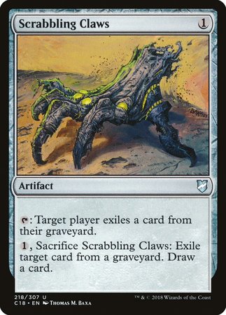 Scrabbling Claws [Commander 2018] | Jomio and Rueliete's Cards and Comics