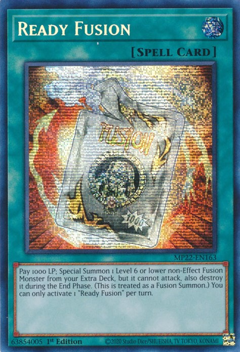 Ready Fusion [MP22-EN163] Prismatic Secret Rare | Jomio and Rueliete's Cards and Comics
