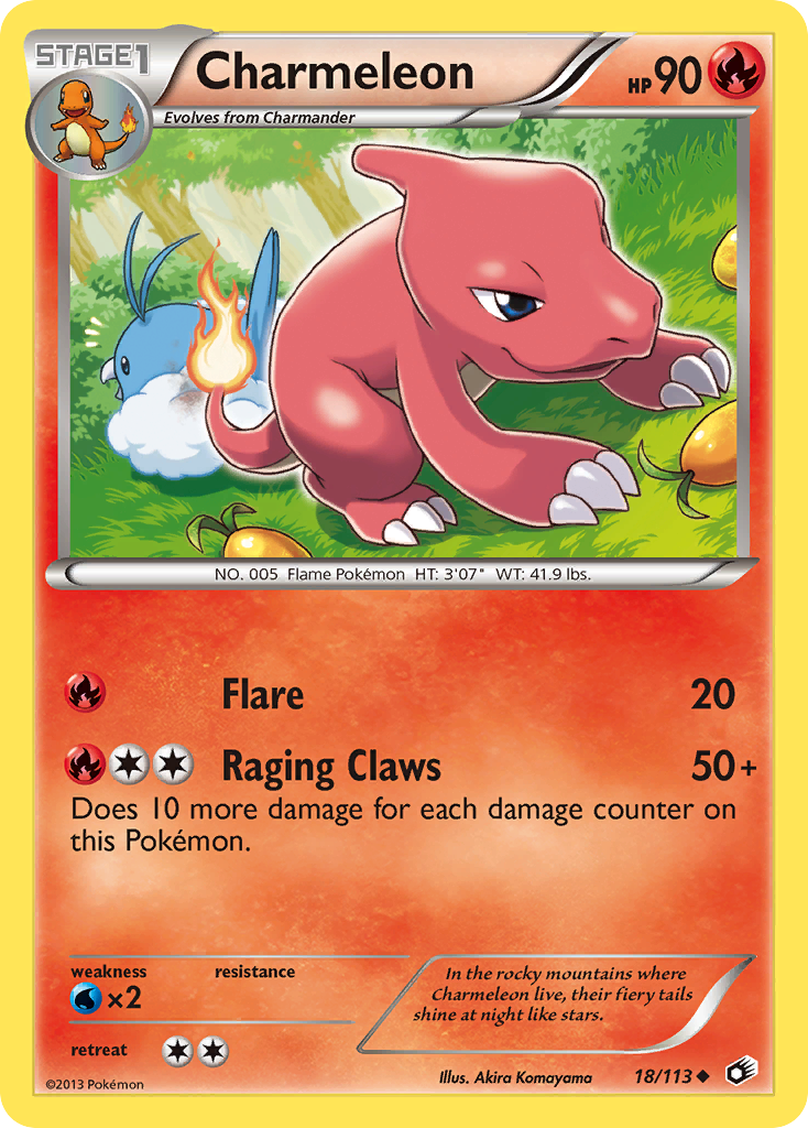 Charmeleon (18/113) [Black & White: Legendary Treasures] | Jomio and Rueliete's Cards and Comics