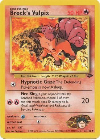 Brock's Vulpix (37/132) [Gym Challenge Unlimited] | Jomio and Rueliete's Cards and Comics