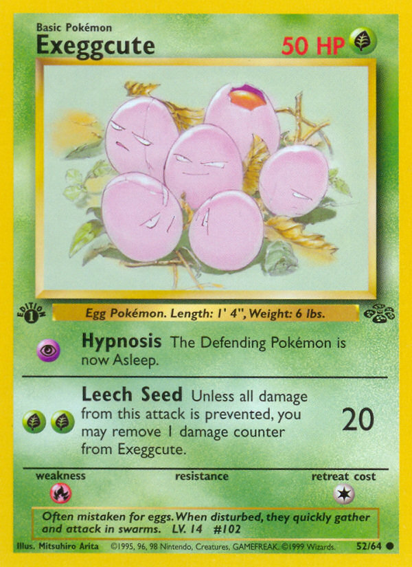 Exeggcute (52/64) [Jungle 1st Edition] | Jomio and Rueliete's Cards and Comics