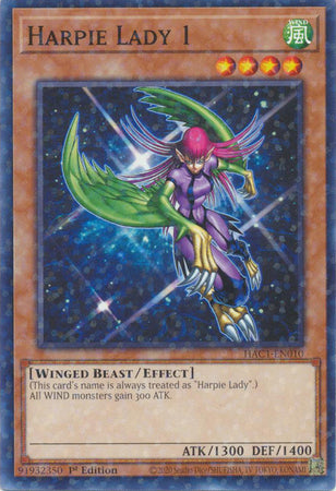 Harpie Lady 1 (Duel Terminal) [HAC1-EN010] Common | Jomio and Rueliete's Cards and Comics