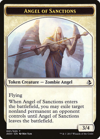Angel of Sanctions Token [Amonkhet Tokens] | Jomio and Rueliete's Cards and Comics