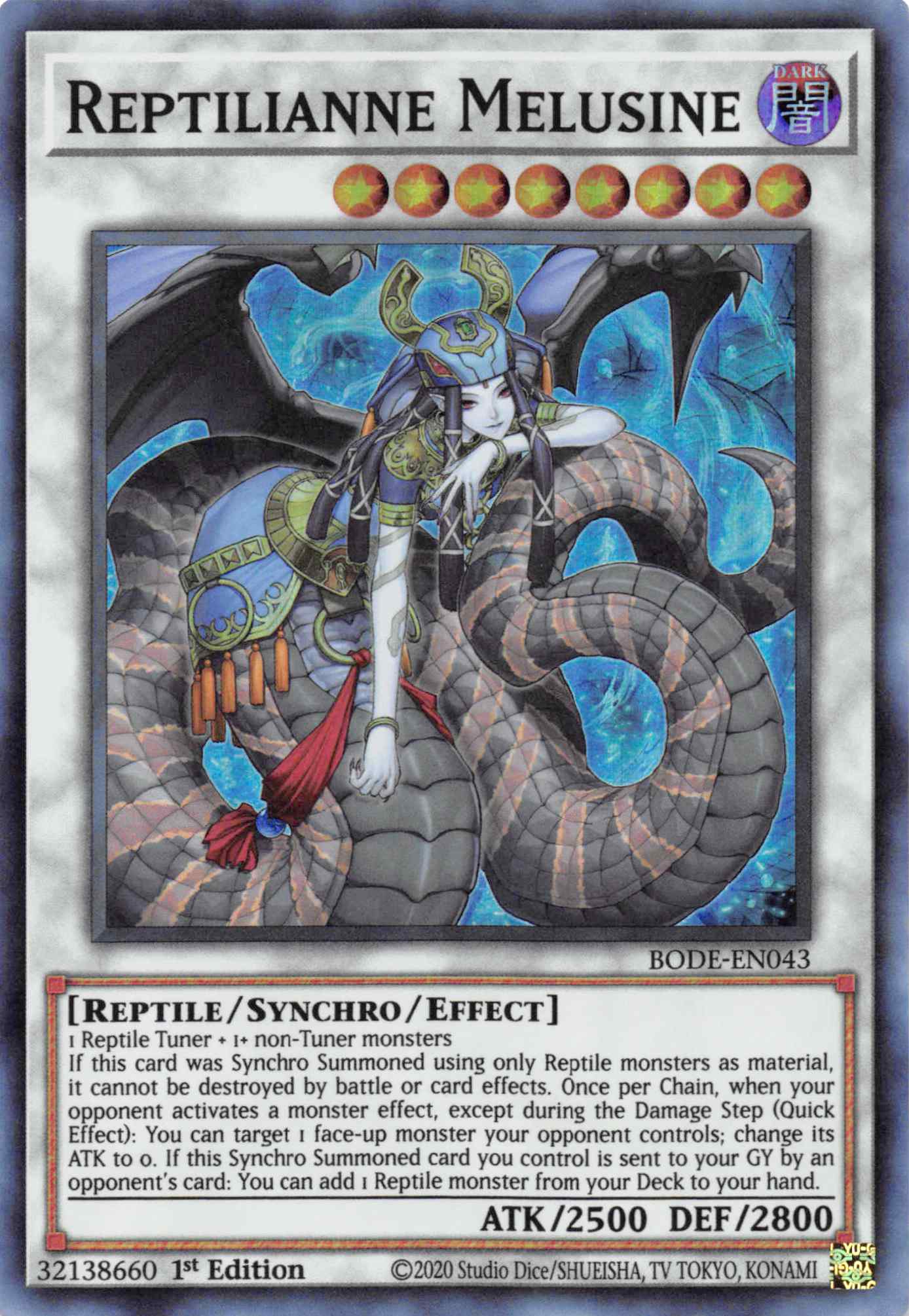 Reptilianne Melusine [BODE-EN043] Super Rare | Jomio and Rueliete's Cards and Comics