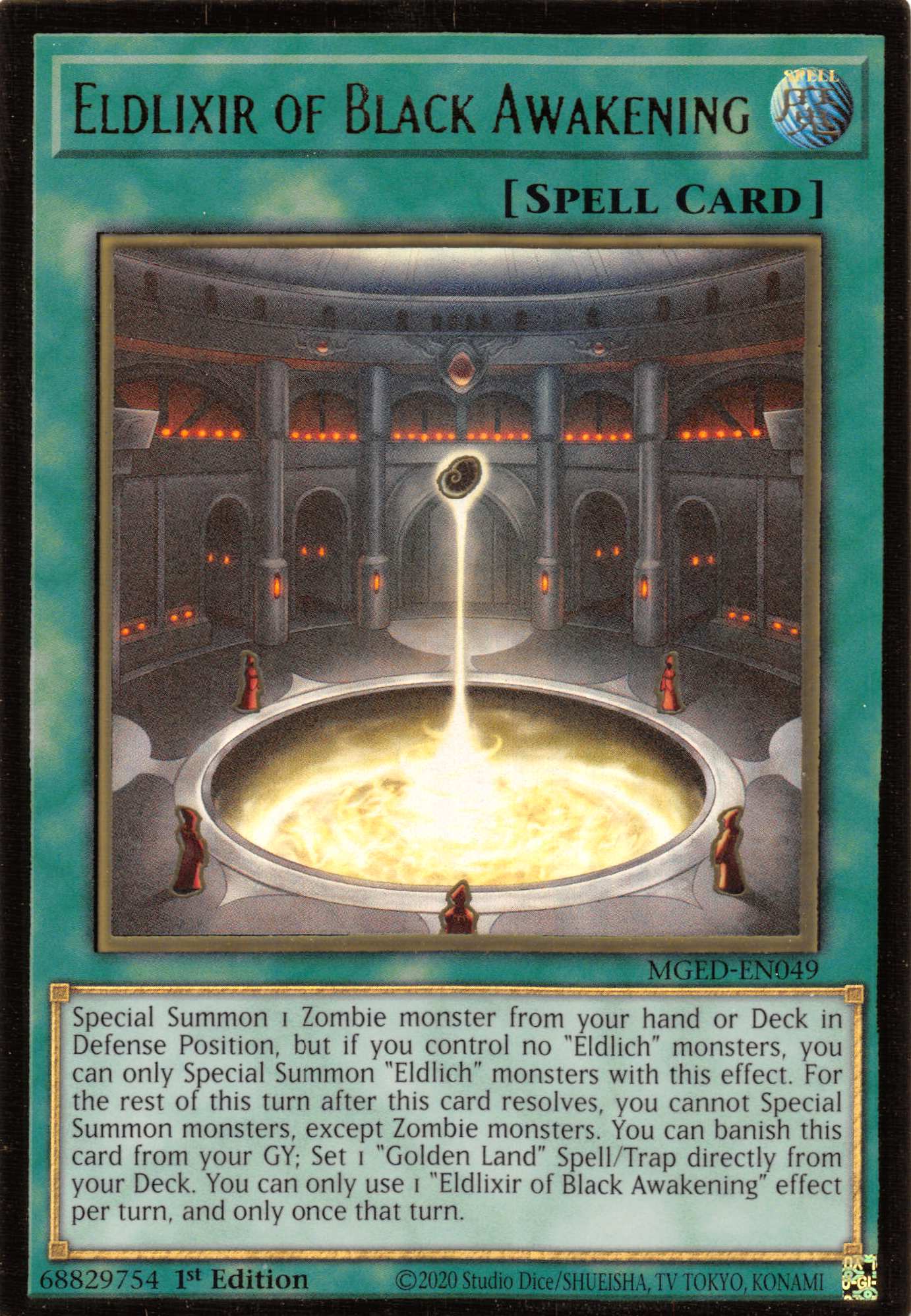 Eldlixir of Black Awakening [MGED-EN049] Gold Rare | Jomio and Rueliete's Cards and Comics