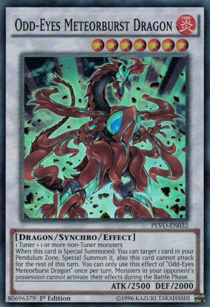 Odd-Eyes Meteorburst Dragon [PEVO-EN032] Super Rare | Jomio and Rueliete's Cards and Comics