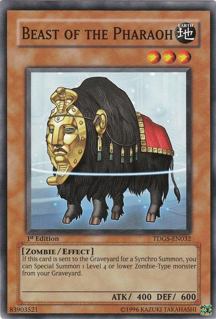 Beast of the Pharaoh [TDGS-EN032] Common | Jomio and Rueliete's Cards and Comics