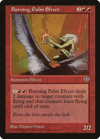 Burning Palm Efreet [Mirage] | Jomio and Rueliete's Cards and Comics