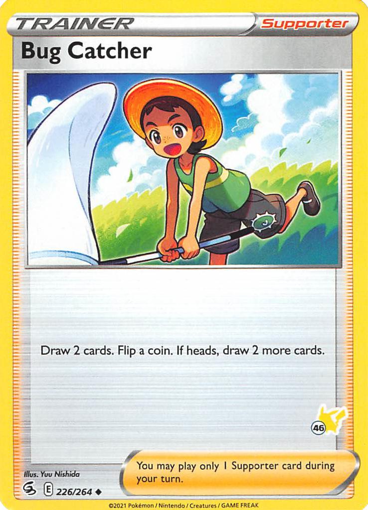 Bug Catcher (226/264) (Pikachu Stamp #46) [Battle Academy 2022] | Jomio and Rueliete's Cards and Comics
