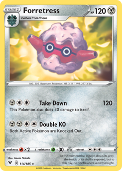 Forretress (114/185) [Sword & Shield: Vivid Voltage] | Jomio and Rueliete's Cards and Comics