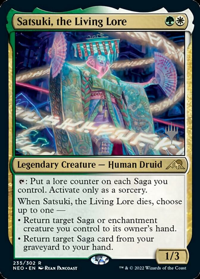 Satsuki, the Living Lore (Promo Pack) [Kamigawa: Neon Dynasty Promos] | Jomio and Rueliete's Cards and Comics