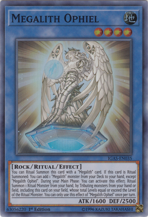 Megalith Ophiel [IGAS-EN035] Super Rare | Jomio and Rueliete's Cards and Comics
