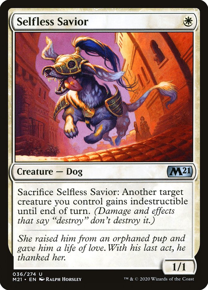 Selfless Savior [Core Set 2021] | Jomio and Rueliete's Cards and Comics