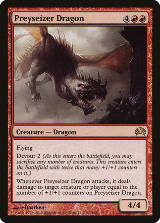 Preyseizer Dragon [Planechase 2012] | Jomio and Rueliete's Cards and Comics