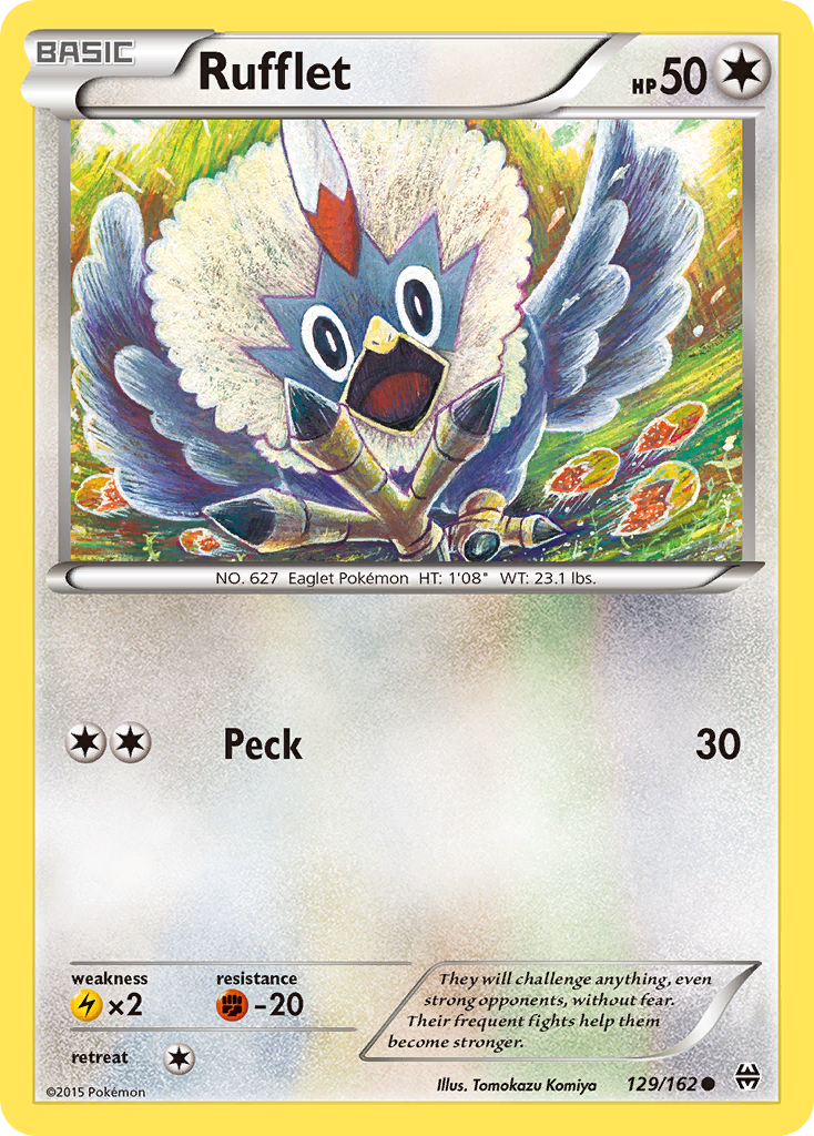 Rufflet (129/162) [XY: BREAKthrough] | Jomio and Rueliete's Cards and Comics