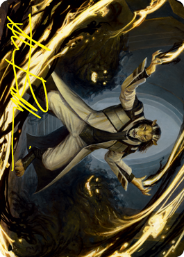 Leonin Lightscribe Art Card (Gold-Stamped Signature) [Strixhaven: School of Mages Art Series] | Jomio and Rueliete's Cards and Comics