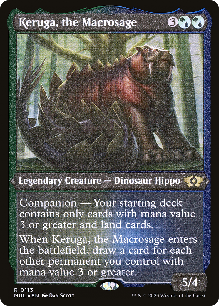 Keruga, the Macrosage (Foil Etched) [Multiverse Legends] | Jomio and Rueliete's Cards and Comics