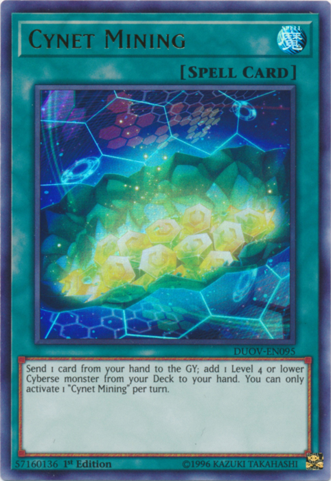 Cynet Mining [DUOV-EN095] Ultra Rare | Jomio and Rueliete's Cards and Comics